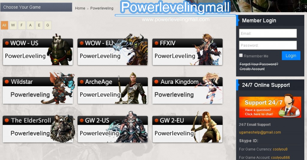 Mmo Game Power leveling