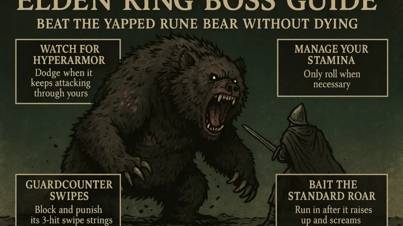 Elden Ring Boss Guide: Beat the Yapped Rune Bear Without Dying