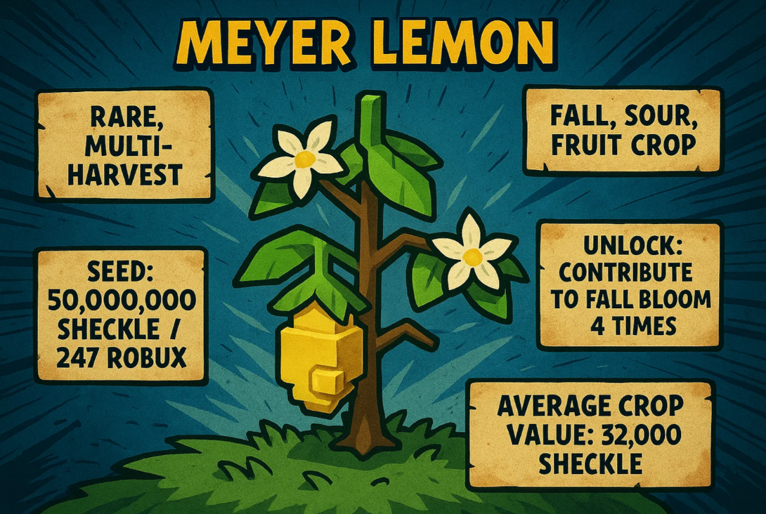 How to Get Meyer Lemon in Grow a Garden